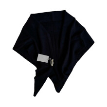 (Black) Winter Wool Scarf For Women Triangular Shawl Wrap Soft Oversized Design Cold Protection Comfortable Neck Cover  Stripe red