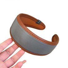 (4) Modern Leather Headwear Wide Brimmed Comfortable Hair Band For Women Lady Daily Fashion Accessory Multicolor