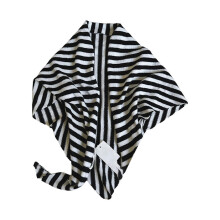 (Stripes black and wh) Winter Wool Scarf For Women Triangular Shawl Wrap Soft Oversized Design Cold Protection Comfortable Neck Cover  Stripe red