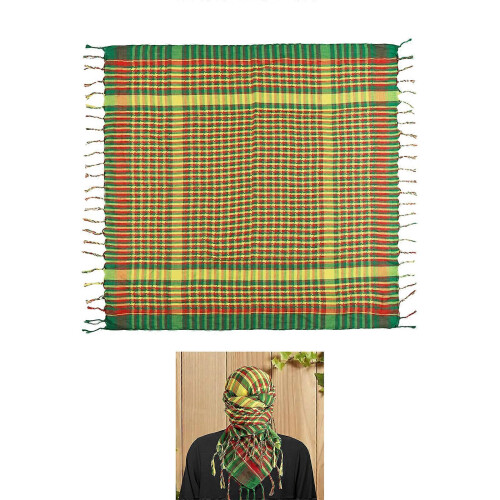 (120) Multipurpose Scarf Wrap Arabic Shemagh Thin Polyester For Travel Outdoor Daily Use Multicolor 1