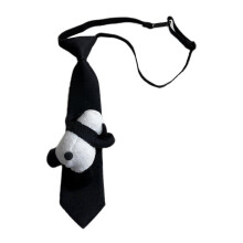 (A) Jk Uniform Panda Ties Cartoon Panda Collar Japan Jk seifuku Cosplay Pre-tied Tie Schoolgirl JK Suit Neckwear Multicolor