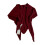 (Red) Winter Wool Scarf For Women Triangular Shawl Wrap Soft Oversized Design Cold Protection Comfortable Neck Cover  Stripe red 1