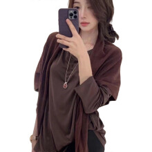 (Coffee color) Winter Wool Scarf For Women Triangular Shawl Wrap Soft Oversized Design Cold Protection Comfortable Neck Cover  Stripe red
