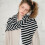 (Dark Grey) Winter Wool Scarf For Women Triangular Shawl Wrap Soft Oversized Design Cold Protection Comfortable Neck Cover  Stripe red 2