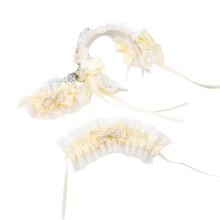 (Beige) Elegant Trim And Sateen Hairband With Modifiable Flexible Group Comfortable Stretch Plan For Daily Use Parties Sakura Powder