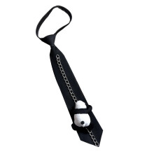 (D) Jk Uniform Panda Ties Cartoon Panda Collar Japan Jk seifuku Cosplay Pre-tied Tie Schoolgirl JK Suit Neckwear Multicolor