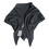 (Dark Grey) Winter Wool Scarf For Women Triangular Shawl Wrap Soft Oversized Design Cold Protection Comfortable Neck Cover  Stripe red 1