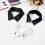 (White fabric white p) Snap On False Collar With Soft Polyester Blend Fashionable Layering Essential For Dresses And Cardigans Multicolor 4