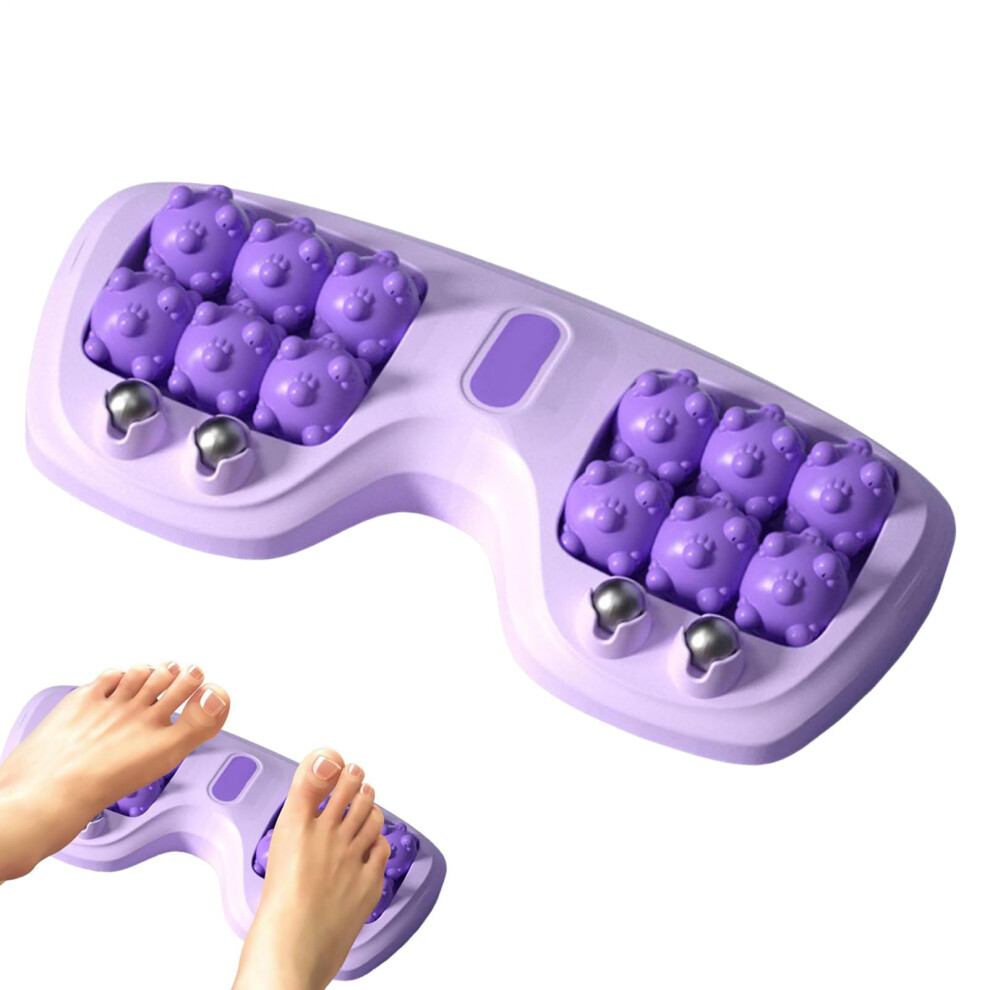 Purple Foot Massage Roller For Pain Relief Plantar Fasciitis, Ergonomic Nonslip Design