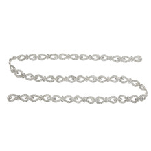 Panglică strălucitoare cu stras lucrat manual, lanț de cristal, pentru rochie de mireasă, decorare, curea de nuntă cu stras, accesorii elegante