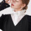 Ventilated Polyester Detachable Neckpiece Blossomy Embroidery for Daily Professional Use  White 4