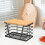 Bin Bag Holder, Wooden Lid, Stackable, Large Capacity, Laundry Kitchen Storage, Under Sink 2