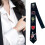 Unique Themed Black Embroidered Necktie From Wool for Comfortable Styles  Black 2