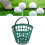 Golfballkorb, Golfballbehälter mit Griff, 10