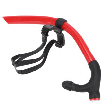 Abnehmbarer Front-Ohrenrohr zum Atmen beim Tauchen und Schnorcheln, Rot, 47,5 cm