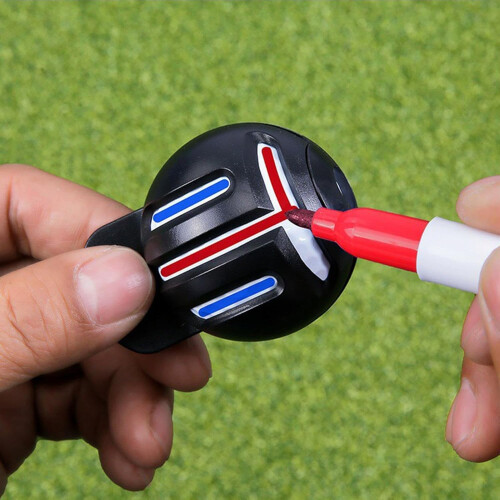 Alignment Ball Mark QuickDrying Waterproof Golf Lines Marker HXQ009 DoubleSided Scriber 2 Pens 1