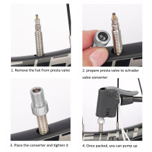2 teile/satz Presta zu Schrader Fahrrad Ventil