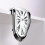 Wall Clock Surreal Melting Clock Distorted Design Silver Finish Home Decor Gift Funny Creative Gift 4