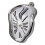 Wall Clock Surreal Melting Clock Distorted Design Silver Finish Home Decor Gift Funny Creative Gift 1