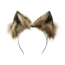 (Grass yellow) Kids Adults Animated Animal Ear Interactive Hair Accessory For Themed Gatherings Grass yellow
