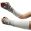 (White) Elegant Polyester Arm Sleeves With Decorative Trim Edging Security And Thin Plan  White 1