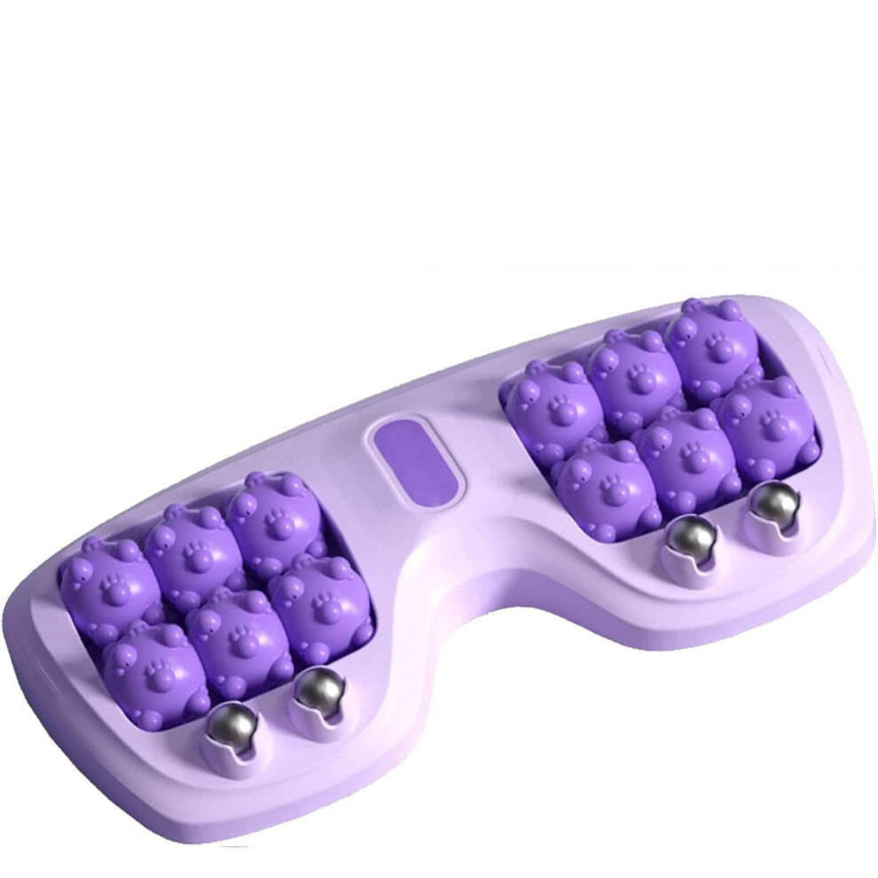 Foot Massage Roller for Plantar Fasciitis Relief, Cat Paw Magnetic Acupressure, Purple Large