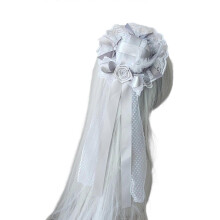 (White light gray) Dark Elegant Hair Clamps Highlighting Complex And Sateen Posies Perfect For Dark Wedding Themes Costuming Conventions White pink