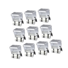 Pant Leg Clips Adjustable Anti Dragging Fasteners For Pants And Trousers Skin Friendly Transparent White