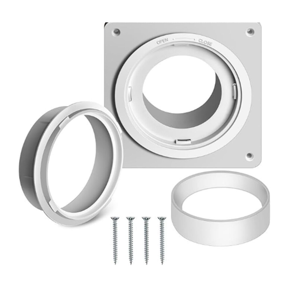 4 Inch Dryer Vent Hose Kit With Twistlock Connector, Flame Retardant Flexible Duct 8 Feet 9199774151078