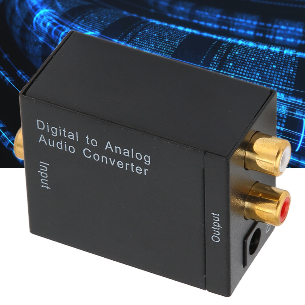 H3622 Optical To Analog Audio Converter Lossless Sound Fibre Digital Adapter 6931377103862