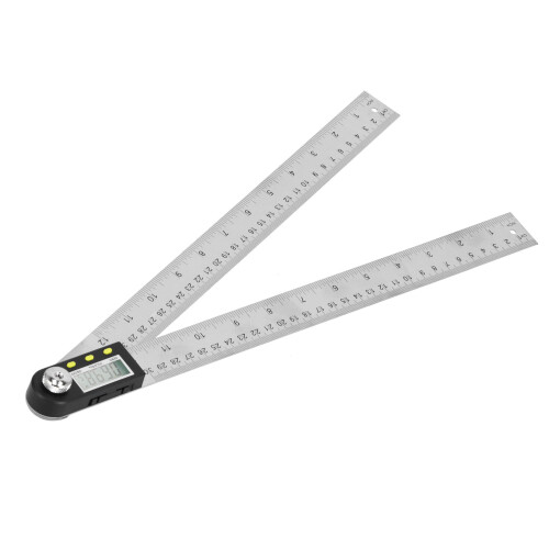 Digital Angle Finder Ruler 2-in-1 Goniometer Protractor 0-360 1