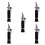 Beer Refractometer with ATC, Dual Scale Brix and Specific Gravity Tester 032% for Homebrewing, Black 5PCS 1