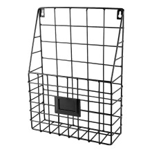 Wall Mount Archive Metal Wire Wall Mounted File Organizer Storage Rack For Magazines And Documents Dec Basket