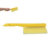 Brosse d'apiculture en plastique avec des poils doux spéciaux pour le soin des abeilles