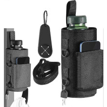 (Black) Magnetic Gym Bag Water Bottle Holder, Magnetic Gym Bag for Man with Adjustable Straps, Securely Attaches to Gyms Equipment, Gift Fitness Lover
