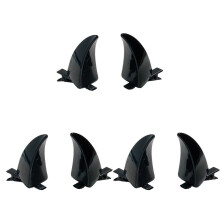 (Black) 3Pairs Devil Horn Hair Clip For RolePlay Costume Event Gathering Halloween Hair Styling Accessories For Adult Kids White