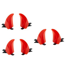 (Red) 3Pairs Devil Horn Hair Clip For RolePlay Costume Event Gathering Halloween Hair Styling Accessories For Adult Kids White