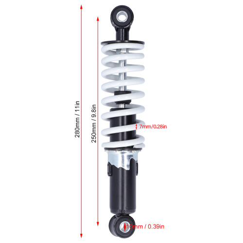 250mm Adjustable Motorcycle Shock Absorber for Dirt Bikes & ATVs 2