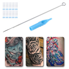Set di punte per aghi da tatuaggio 7RS+7DT 0,35 mm misto 100 pezzi