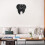 Acrylic Teeth Mirror Wall Clock Gold Finish  Chic Modern Style, Quartz Movement, Battery Powered 5