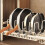 Under Sink Organizer Expandable Double Layer Rack 53 x 48.5 x 25 cm Sturdy Space Saving Under Wash Basin Storage 4