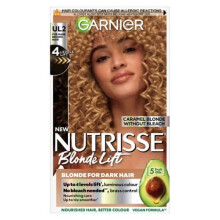 3 x Garnier Nutrisse Blonde Lift Permanent Colour UL2 Caramel Blonde