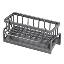 Sink Organizer Sponge Holder Compact Rack Cable Management Waterproof Quick Drainage For Home Bathroom Organization