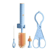 (4pcs Set, Green) Electric Silicone Bottle Brush 360 Rotating Water Bottle Cleaning Brush Bottle Cleaning Brush