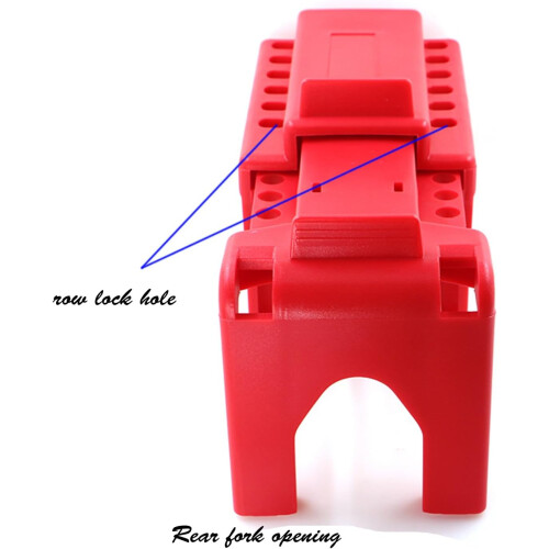 Valve Lockout Device, Adjustable Pipe Valve Lockout for  Temperatures, OSHA Compliant, 2 Pack 1