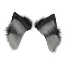 (black ash C) COSPLAY Kitten Ears Animal Ear Headband Furry Kitten Carnivals Party Handmade Furry Party Costume Beast