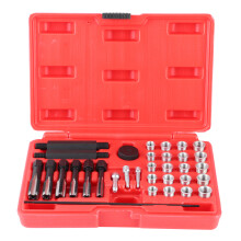 Thread Repair Kit for Damaged Cylinder Heads, Glow Plug Knurled Head Repair Kit with Four Sizes Adapters, Fast Effective Remedy for Spark Plug