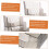 Brochure Display Stand WallMounted Magazine Rack Document Holder For Office And Home Use Sturdy 5