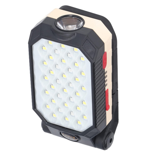 Rechargeable LED COB Work Light With Magnetic Mount Foldable Design 4 Light Modes Portable Handheld