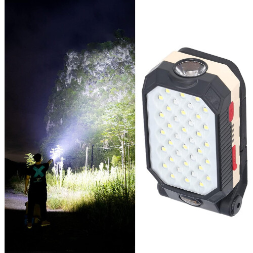 Rechargeable LED COB Work Light With Magnetic Mount Foldable Design 4 Light Modes Portable Handheld 1